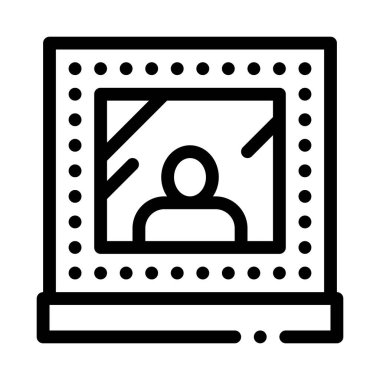 Çerçevelenmiş Fotoğraf Simgesi Vektör Ana Hattı ResmiComment