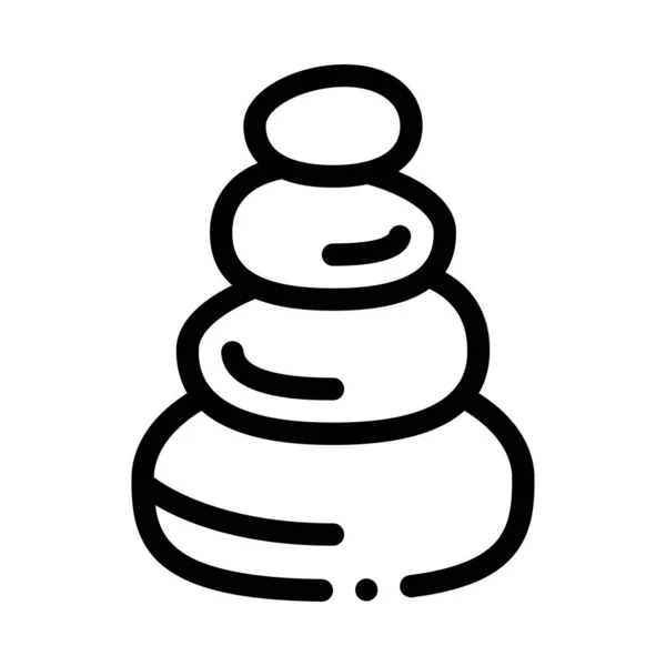 Stones Balance Icon Vector Outline Illustration — Stockvektor