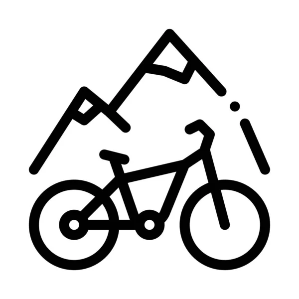 Векторная иллюстрация вектора иконы горного велосипеда — стоковый вектор
