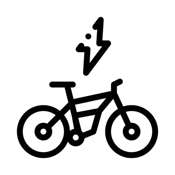 Speed Bike Icon Vector Umriss Illustration — Stockvektor