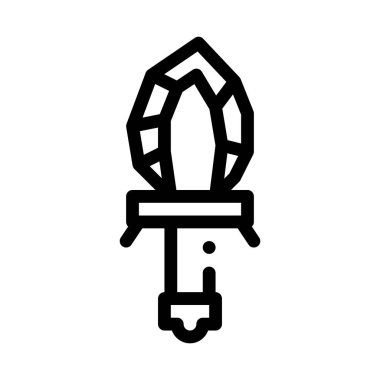 Taş Kurban Bıçağı Vektör Tasviri