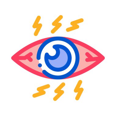 Güçlü Göz Basıncı Vektör Özeti Çizimi