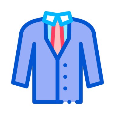 Kostüm Simgesi Vektör Özeti Çizimi