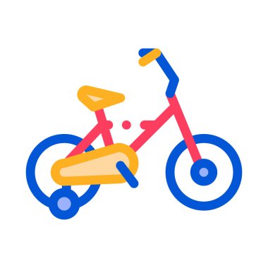 Spor Bisikleti Simgesi Vektör Özeti Çizimi