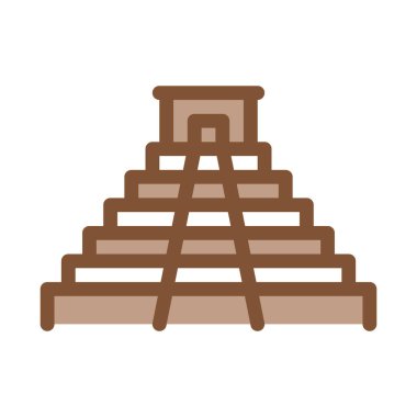 Tapınak Simgesi Vektör Özeti Çizimi