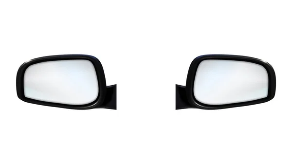 Esquerda e direita ao ar livre retrovisor carro espelhos Vector —  Vetores de Stock