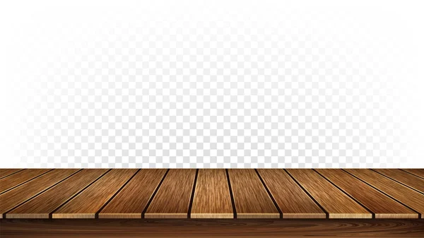 Dřevěný stojan nebo Vintage Timber stolní vektor — Stockový vektor