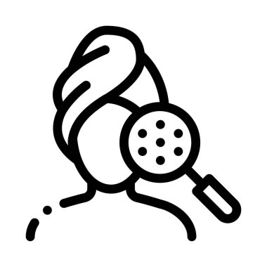 yüz temizleme simgesi vektör çizelgesi çizimi