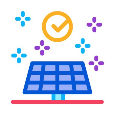 Uzun pil yaşam ikonu vektör çizelgesi çizimi