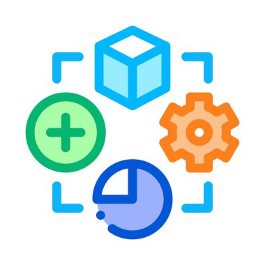 ayarlar yazılım simgesi vektör çizimi çizimi