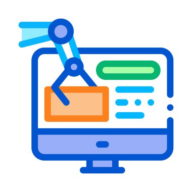 bilgi alma simgesi vektör çizelgesi çizimi