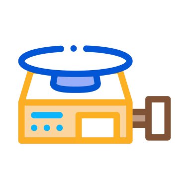 Çömlekçinin tekerlek ikonu vektör çizimi çizimi