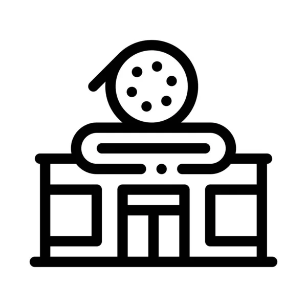 Record shop icon vector outline illustration — 스톡 벡터