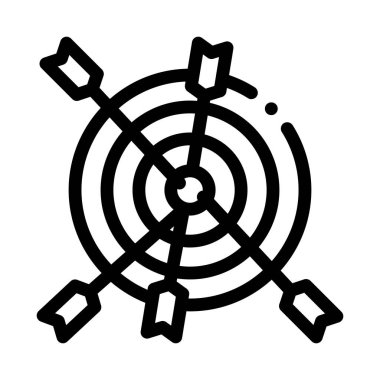 dart simgesi vektör çizimi çizimi