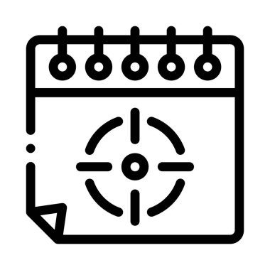 sayfa simgesi vektör çizimi üzerindeki hedef