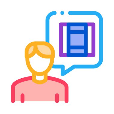 teknoloji danışmanı ikon vektör özeti çizimi