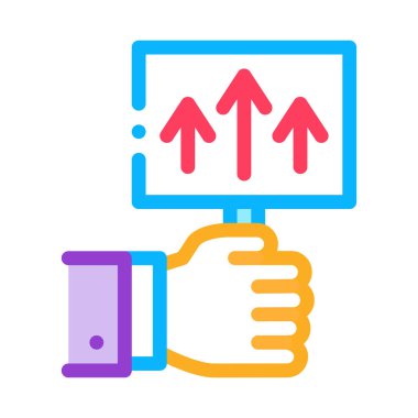 işaretleyici sadece simge vektör ana hatlarını çizer