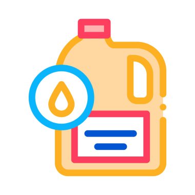 sıvı yakıt ikonu vektör çizelgesi çizimi