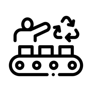 çevresel kılavuz sanayi simgesi vektör çizimi çizimi