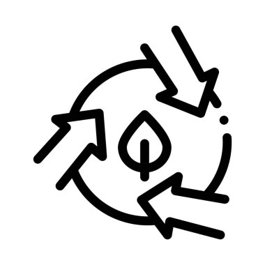 ekolojik bitki sanayi ikonu vektör çizimi çizimi