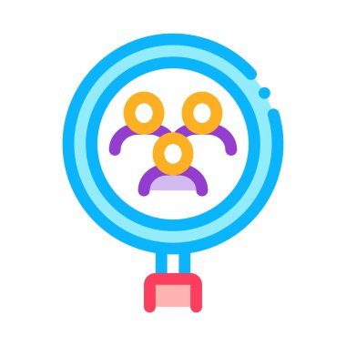 İnsanlar ikon vektör ana hatlarını araştırıyorlar