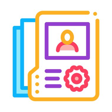 Kişinin simgesi vektör ana hatları hakkında bilgi