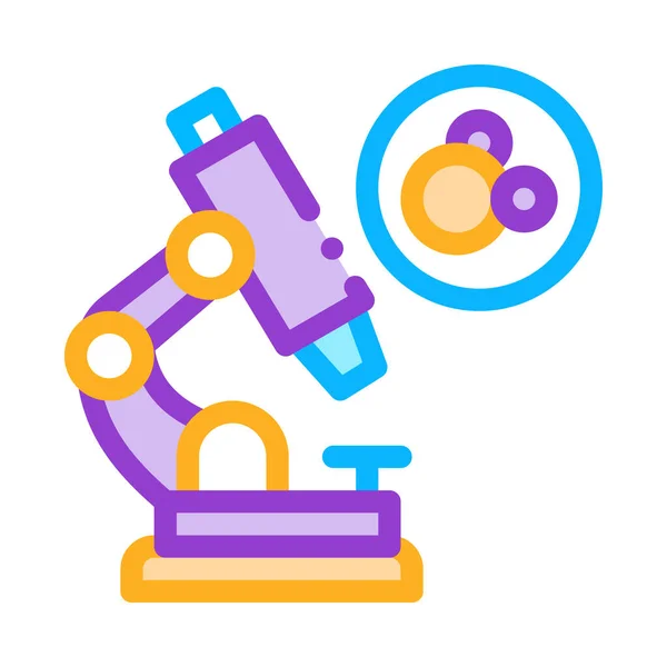 Microscope for medicine icon vector outline illustration — Stock Vector
