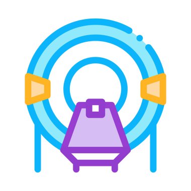 Solaryum simgesi vektör özeti çizimine yerleştir