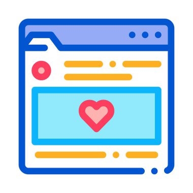 favori bilgi dizini simgesi vektör çizimi çizimi