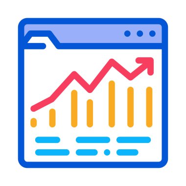 Büyüme simgesi vektör çizimi çizimi