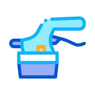 Fayans kesme simgesi vektör çizimi çizimi