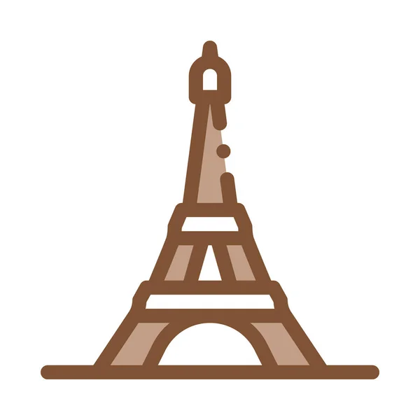 Eiffel torre ícone vetor esboço ilustração — Vetor de Stock