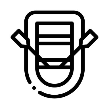 yelkenli teknesi simgesi vektör çizimi çizimi