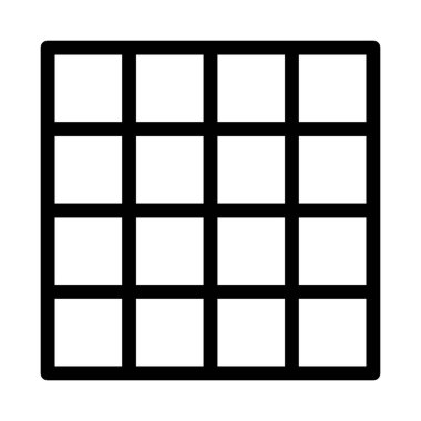 simetrik karo yüzey ikonu vektör çizimi çizimi