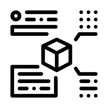 Parsel ikon vektör ana hatlarının parametrelerinin ölçümü