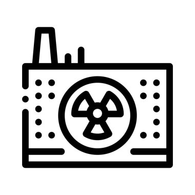 Yel değirmeni fabrikası ikonu vektör çizimi çizimi