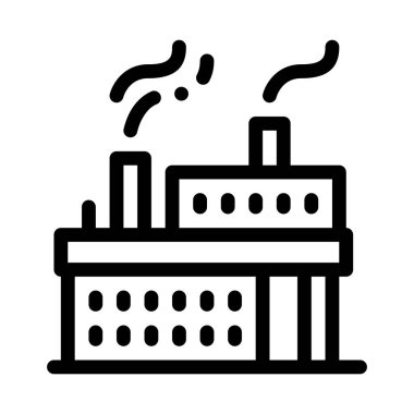 Çalışan güç istasyonu simgesi vektör çizimi çizimi