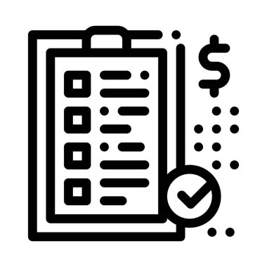 Yatırım konuları ikon vektör özeti çizimi