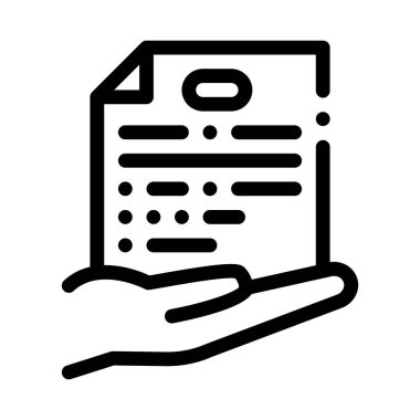 el simgesi vektör ana hatlarını gösteren belge