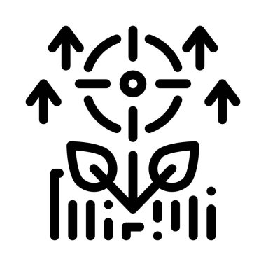 Bitki simgesi vektör taslağı çizimi oluşturma amacı