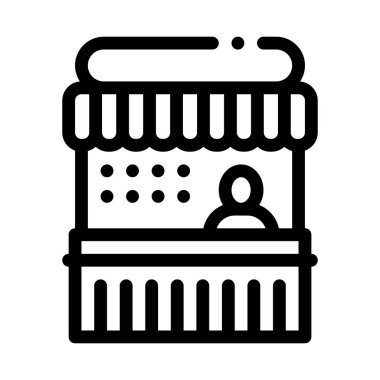 dondurma tepsisi ikon vektör çizimi çizimi