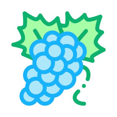 Üzüm simgesi vektör çizimi demeti