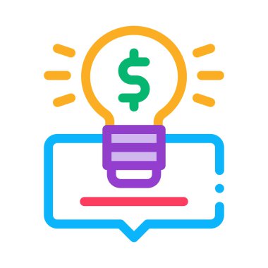 akıllı para çözüm simgesi vektör çizimi çizimi