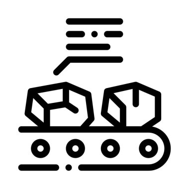 Stok simgesi vektör taslağındaki kömür çizimi