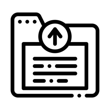 bilgi dizini simgesi vektör çizimi çizimi