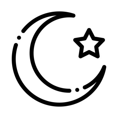 Hacc simgesi vektör özeti çiziminin özel ay yılı