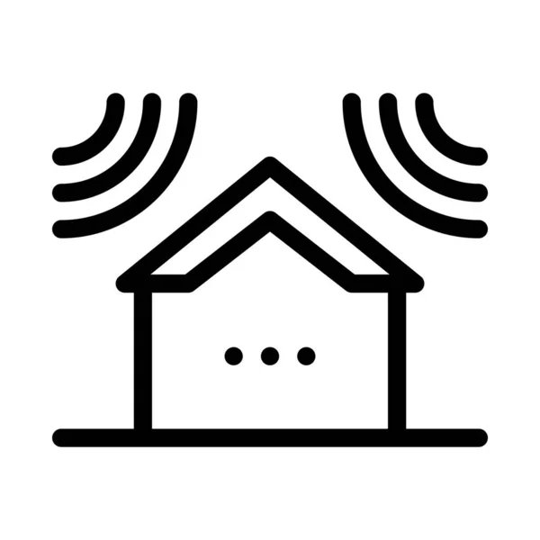 Sound acting on residential building icon vector outline illustration — Stock Illustration Sound acting on residential building icon vector outline illustration Royalty Free Stock Illustrations
