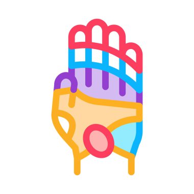 Kol simgesi vektör ana hatları çizimindeki eylem alanları