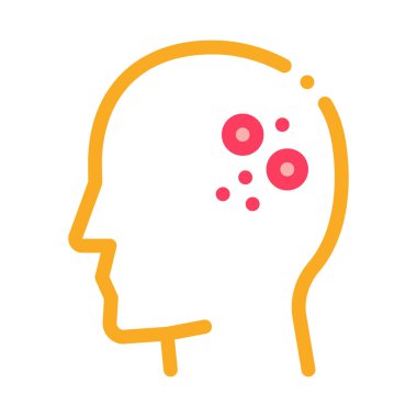 Dermatit ikon vektör ana hatları çiziminin ana sorunu