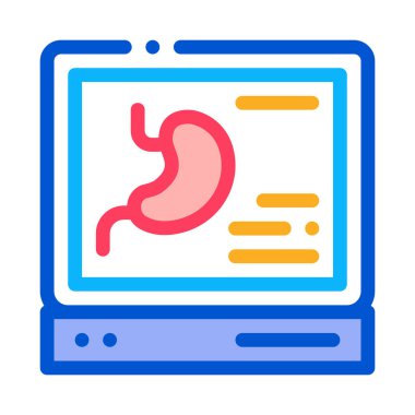 Mide ikonu vektör çizelgesinin teşhis taraması